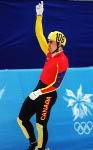Canada's Eric Bedard competes in the Speed skating-short track event at the 1998 Nagano Olympic Games. (CP Photo/ COA)
