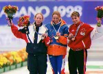 Canada's Catriona Le May Dan skating the long track at the 1998 Nagano Winter Olympics. (CP PHOTO/COA)