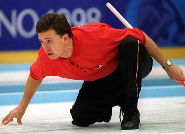 Canada's Collin Mitchell in action at the 1998 Nagano Winter Olympics. (CP PHOTO/COA)