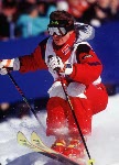 Canada's Caroline Olivier competing in the freestyle ski event at the 1994 Lillehammer Winter Olympics. (CP PHOTO/ COA)