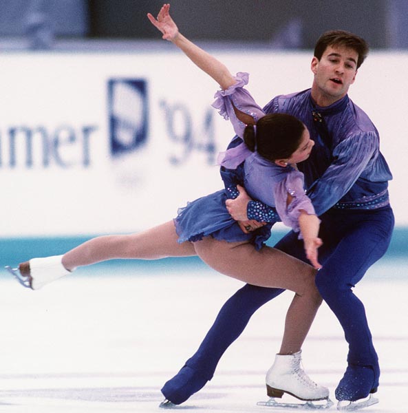 Canada's Jamie Sale and Jason Turner compete in the figure skating event at the 1994 Lillehammer Winter Olympics. (CP PHOTO/ COA)