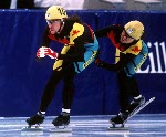 Canada's Marc Gagnon competes in the speed skating event at the 1994 Lillehammer Winter Olympics. (CP PHOTO/ COA)