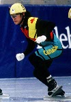 Canada's Derek Campbell competes in the short track speed skating event at the 1994 Lillehammer Winter Olympics. (CP Photo/ COA/F. Scott Grant)