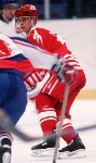 Canada's Paul Kariya in action against the U.S.A. at the 1994 Lillehammer Winter Olympics. (CP PHOTO/ COA)