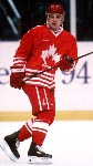 Canada's Paul Kariya in action against the U.S.A. at the 1994 Lillehammer Winter Olympics. (CP PHOTO/ COA)