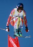 Canada's Rob Crossan competing in the alpine ski event at the 1992 Albertville Olympic winter Games. (CP PHOTO/COA/Scott Grant)