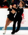Canada's Mark Janoschak and Jaqueline Petr compete in the figure skating event at the 1992 Albertville Olympic winter Games. (CP PHOTO/COA/Scott Grant)
