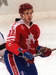 Canada's Dave Archibald competing in the hockey event against France at the 1992 Albertville Olympic winter Games. (CP PHOTO/COA/Scott Grant)