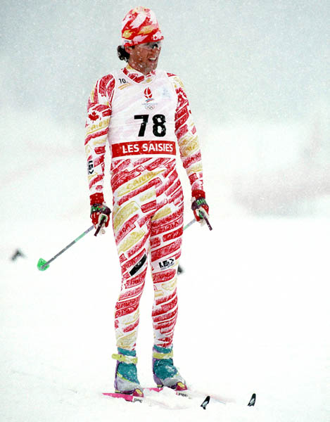Canada's Alan Pilcher competing in the cross country ski event at the 1992 Albertville Olympic winter Games. (CP PHOTO/COA/Ted Grant)