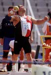 Canada's Steve Feraday competing in the javelin event at the 1992 Olympic games in Barcelona. (CP PHOTO/ COA/ Claus Andersen)
