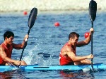 Canada's Ken Padvaiskas, Colin Shaw, Don Brien and Renn Crichlow competing in the k-4  kayaking event at the 1988 Olympic games in Seoul. (CP PHOTO/ COA/ Ted Grant)