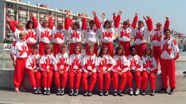 Canada's Women's Field Hockey team at the 1992 Olympic games in Barcelona. (CP PHOTO/ COA/ Claus Andersen)