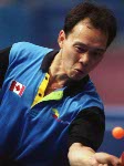 Canada's Joe Ng competes in the table tennis event at the 1992 Olympic games in Barcelona. (CP PHOTO/ COA/F.S.Grant)