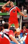 Terry Gagnon du Canada participe  l'preuve de volleyball aux Jeux olympiques de Barcelone de 1992. (Photo PC/AOC)