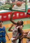 Canada's Wayne Yearwood competing in the basketball event at the 1988 Olympic games in Seoul. (CP PHOTO/ COA/ F. Scott Grant)