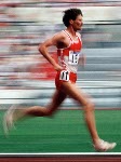 Canada's Graeme Fell competing in the 3000m steeplechase event at the 1992 Olympic games in Barcelona. (CP PHOTO/ COA/ Claus Andersen)