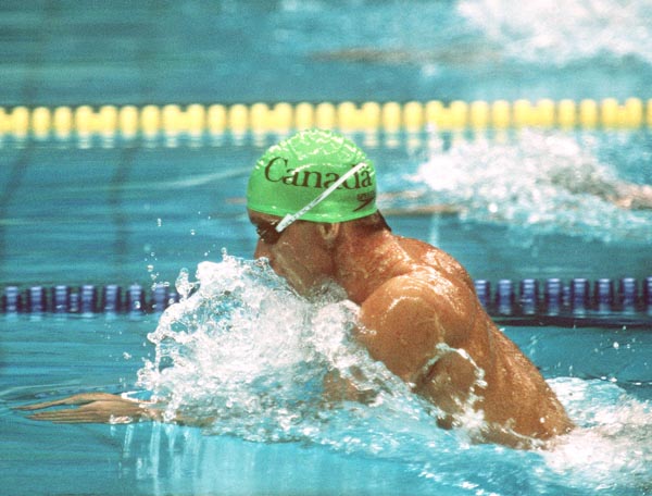 Canada's Victor Davis competing in the swimming event at the 1988 Olympic games in Seoul. (CP PHOTO/ COA/ Cromby McNeil)