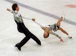 Canada's Isabelle Brasseur and Loyd Eisler participate in the pairs figure skating event at the 1988 Winter Olympics in Calgary. (CP PHOTO/COA)