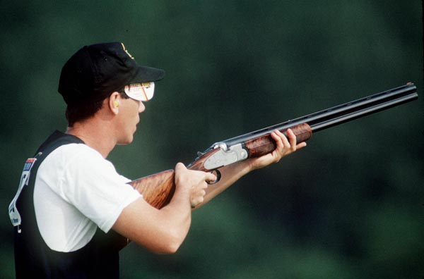 Canada's George Leary competing in the shooting event at the 1988 Olympic games in Seoul. (CP PHOTO/ COA/ C. McNeil)