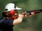 Canada's John Primrose competing in the shooting event at the 1988 Olympic games in Seoul. (CP PHOTO/ COA/ C. McNeil)