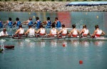 Canada's John Wallace competing in the men's 8+ rowing event at the 1992 Olympic games in Barcelona. (CP PHOTO/ COA/Ted Grant)