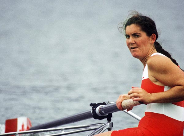 Canada's Sarah Ogilvie competing in the rowing event at the 1988 Olympic games in Seoul. (CP PHOTO/ COA/ Cromby McNeil)