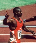 Canada's Ben Johnson competes in the 100m event at the 1988 Olympic games in Seoul. (CP PHOTO/ COA/ C. McNeil)
