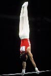 Canada's Lorne Bobkin compees in the gymnastics event at the 1988 Olympic games in Seoul. (CP PHOTO/ COA/ Tim O'lett)