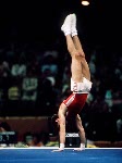 Canada's Philippe Chartrand competes in the gymnastics event at the 1988 Olympic games in Seoul. (CP PHOTO/ COA/ Tim O'lett)