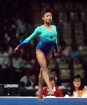 Canada's Christina McDonald competes in the gymnastics event at the 1988 Olympic games in Seoul. (CP PHOTO/ COA/ Tim O'lett)