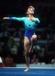 Canada's Janine Rankin competes in the gymnastics event at the 1988 Olympic games in Seoul. (CP PHOTO/ COA/ Tim O'lett)