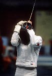 Canada's Jean-Paul Banos competes in the fencing event at the 1988 Olympic games in Seoul. (CP PHOTO/ COA/ F.S.G.)