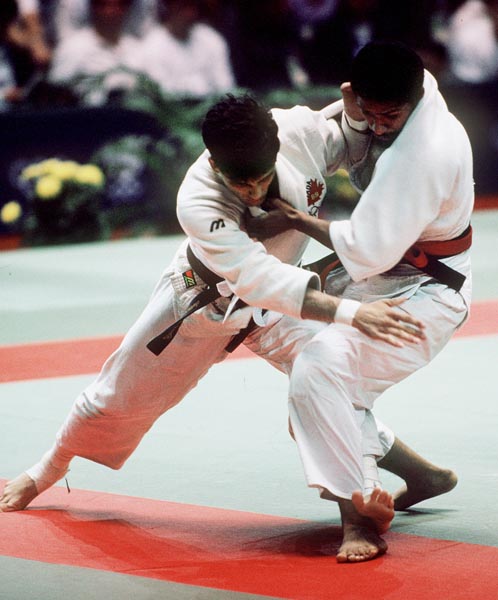 Canada's Glenn Beauchamp competes in the judo event at the 1988 Seoul Olympic Games. (CP PHOTO/COA/Scott Grant)
