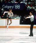Canada's Susan Carscallen and Eric Gillies compete in the pairs figure skating event at the 1976 Winter Olympics in Innsbruck. (CP Photo/COA)