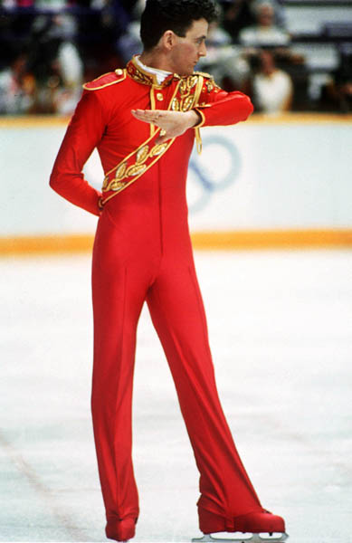 Canada's Brian Orser participates in the figure skating event at the 1988 Winter Olympics in Calgary. (CP PHOTO/COA/Ted Grant)
