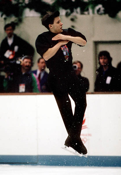 Canada's Michael Slipchuck competes in the figure skating event at the 1992 Albertville Olympic winter Games. (CP PHOTO/COA/Ted Grant)