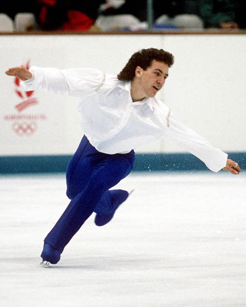 Canada's Elvis Stojko competes in the figure skating event at the 1992 Albertville Olympic winter Games. (CP PHOTO/COA/Ted Grant)