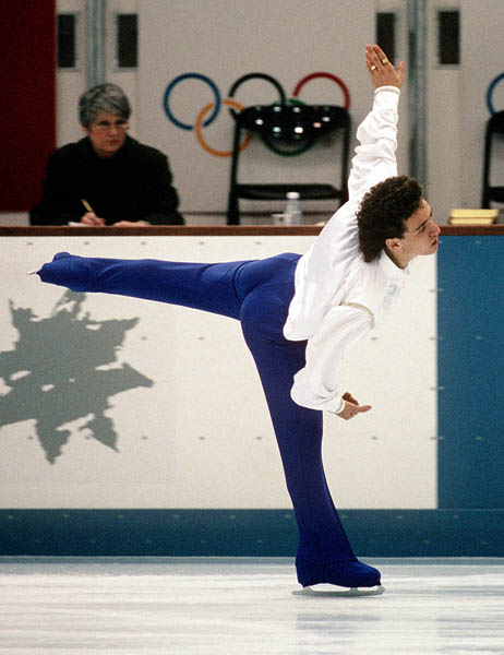 Canada's Elvis Stojko competes in the figure skating event at the 1992 Albertville Olympic winter Games. (CP PHOTO/COA/Ted Grant)