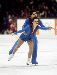 Canada's Katherina Matousek and Lloyd Eisler compete in the figure skating-pairs event at the 1984 Sarajevo Olympic winter Games. (CP PHOTO/COA/Tim O'lett)