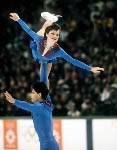 Canada's Katherina Matousek and Lloyd Eisler compete in the figure skating-pairs event at the 1984 Sarajevo Olympic winter Games. (CP PHOTO/COA/Tim O'lett)