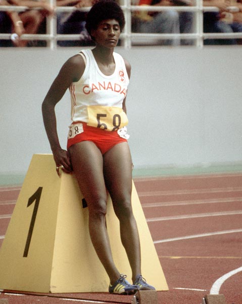 Canada's Marjorie Bailey competes in an athletics event at the 1976 Olympic games in Montreal. (CP PHOTO/ COA/RW)