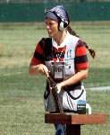 Canada's Susan Nattrass competes in the shooting event at the 1976 Olympic games in Montreal. (CP PHOTO/ COA/ MB)