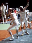 Canada's Geza Tatrallyay competes in the fencing event at the 1976 Olympic games in Montreal. (CP PHOTO/ COA/ BB)