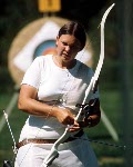 Canada's Wanda Allan competes in the archery event at the 1976 Olympic Games in Montreal. (CP Photo/ COA/Ted Grant)