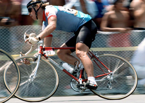 Canada's Steve Bauer competes in a cycling event at the 1984 Summer Olympics in Los Angeles. (CP PHOTO/ COA/ J Merrithew)