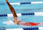 Reema Abdo du Canada participe  une preuve de natation aux Jeux olympiques de Los Angeles de 1984. (Photo PC/AOC)