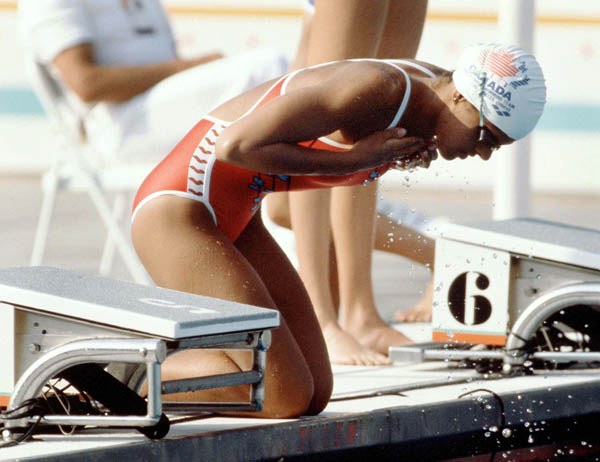 Canada's Pamela Rai competes in the swimming event at the 1984 Olympic games in Los Angeles. (CP PHOTO/ COA/Ted Grant )