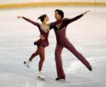 Canada's Lorna Wighton and John Dowding participate in the figure skating dance competition at the 1980 Winter Olympics in Lake Placid. (CP PHOTO/COA)