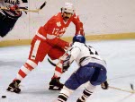Canada's Paul Maclean (17) participates in hockey action against Poland at the 1980 Winter Olympics in Lake Placid. (CP PHOTO/ COA/ )