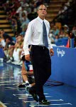Canada's men basketball coach Howard James walks on the sidelines at the 2000 Sydney Olympic Games. (CP Photo/ COA)